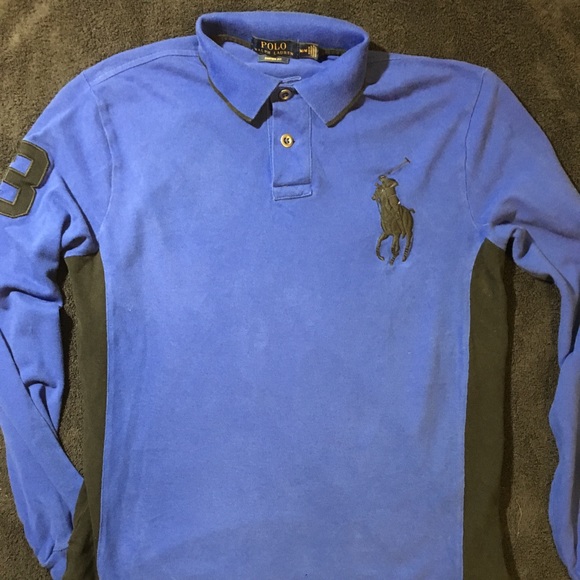 RALPH LAUREN LONG SLEEVE POLO - Picture 1 of 2